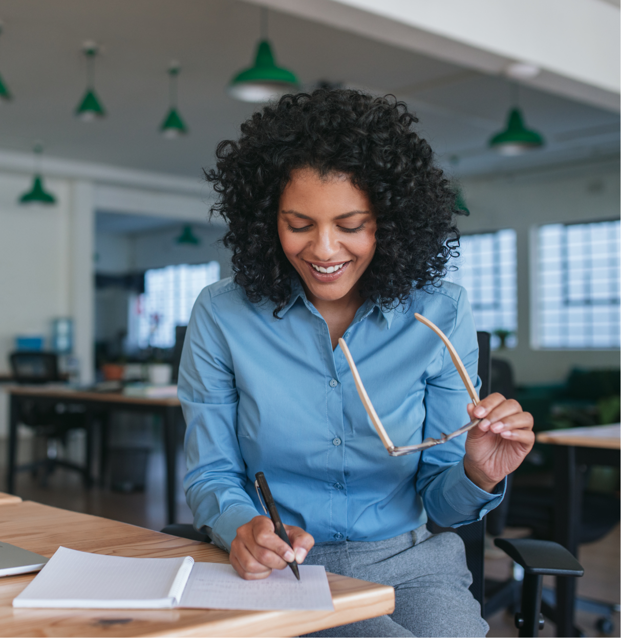 Woman Working in Office